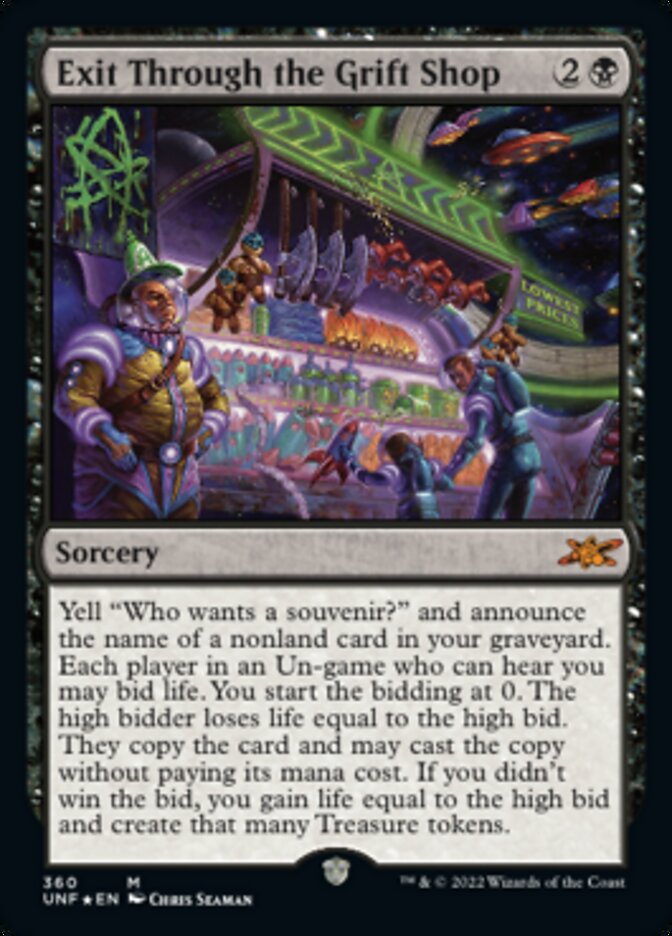 Exit Through the Grift Shop (Galaxy Foil) [Unfinity] | Yard's Games Ltd