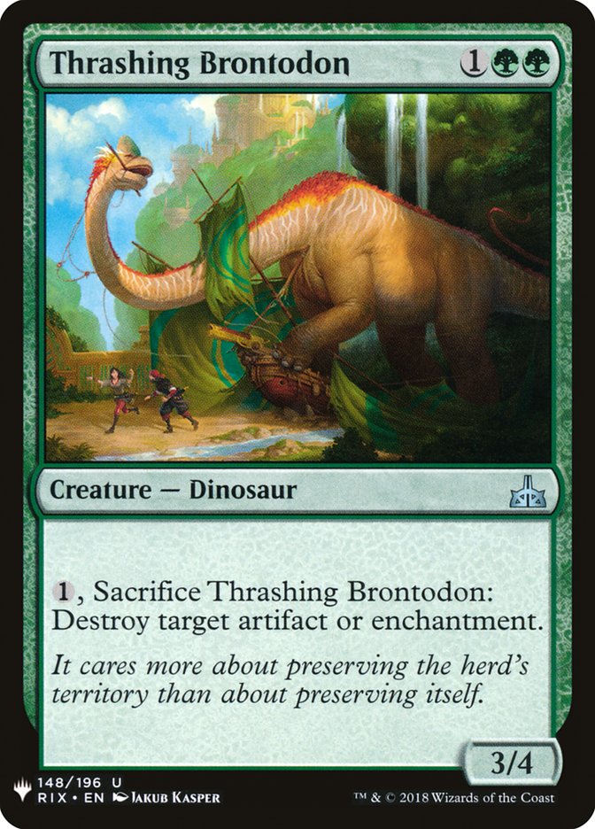 Thrashing Brontodon [Mystery Booster] | Yard's Games Ltd