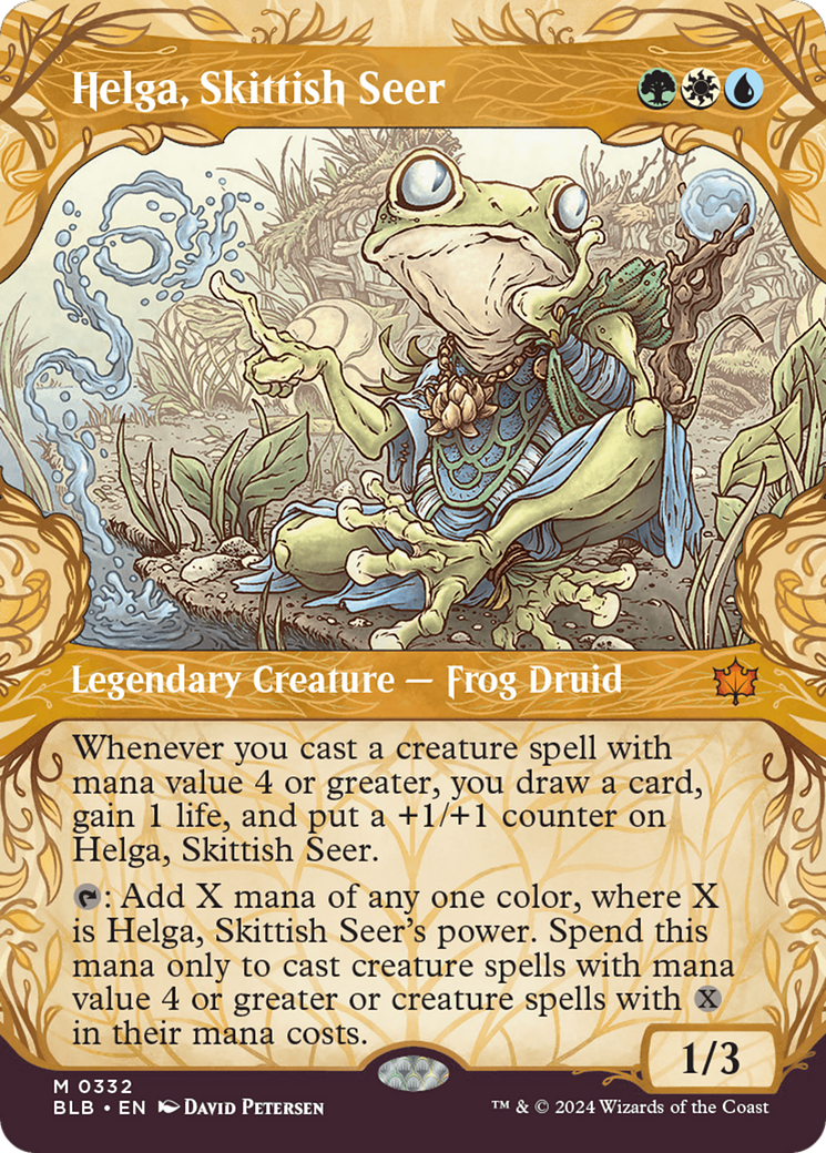 Helga, Skittish Seer (Showcase) [Bloomburrow] | Yard's Games Ltd