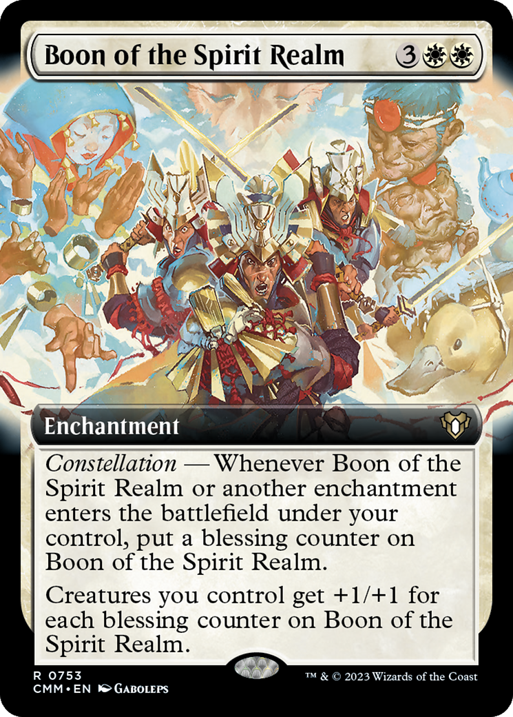 Boon of the Spirit Realm (Extended Art) [Commander Masters] | Yard's Games Ltd