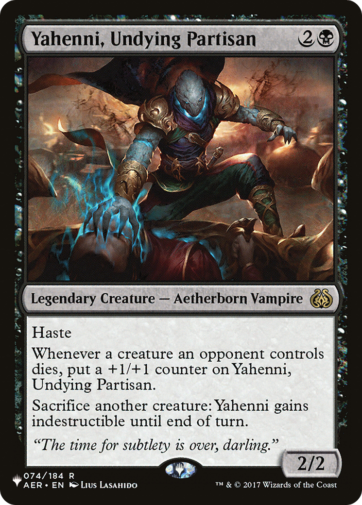 Yahenni, Undying Partisan [The List] | Yard's Games Ltd