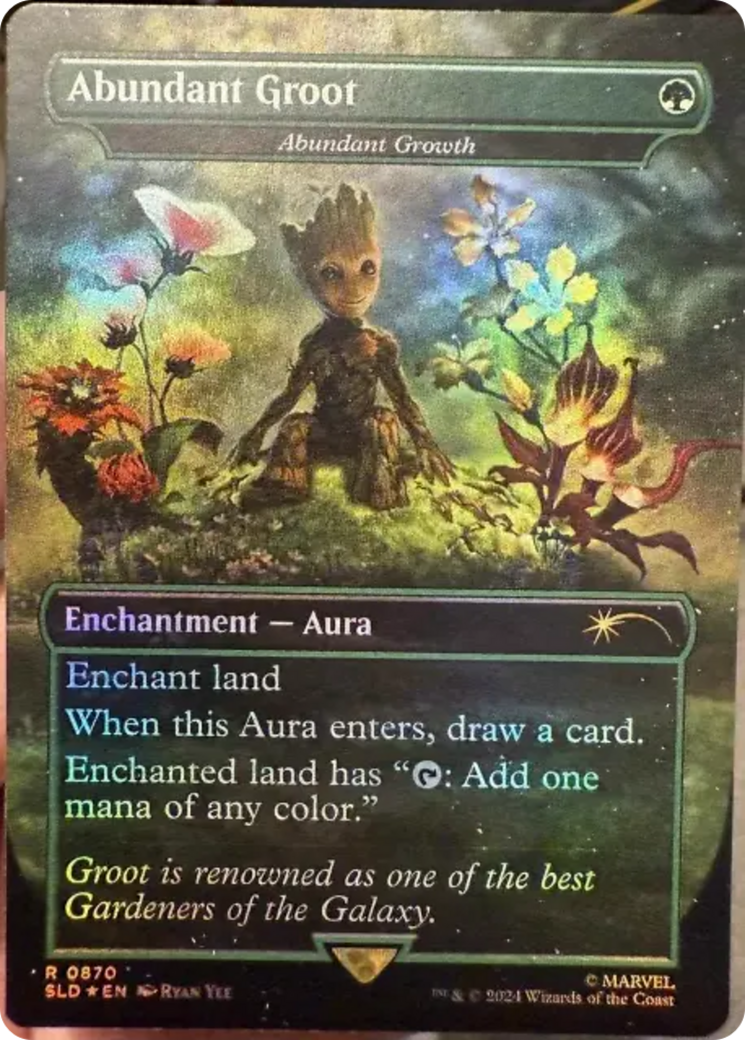 Abundant Groot - Abundant Growth (Rainbow Foil) [Secret Lair Drop Series] | Yard's Games Ltd