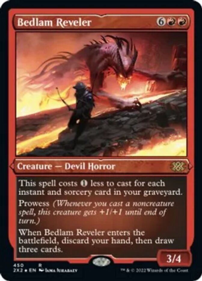 Bedlam Reveler (Foil Etched) [Double Masters 2022] | Yard's Games Ltd