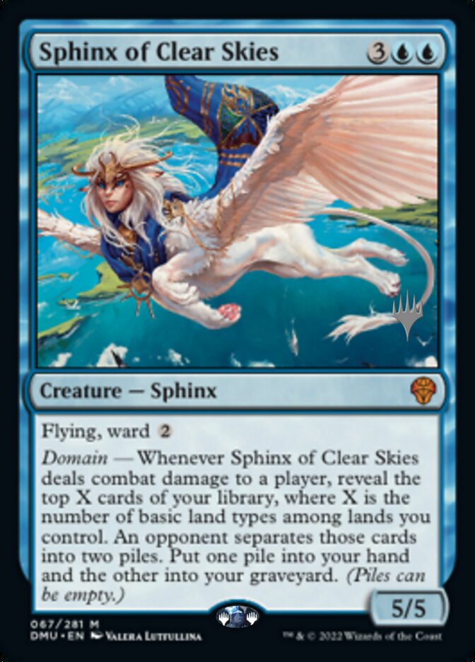 Sphinx of Clear Skies (Promo Pack) [Dominaria United Promos] | Yard's Games Ltd