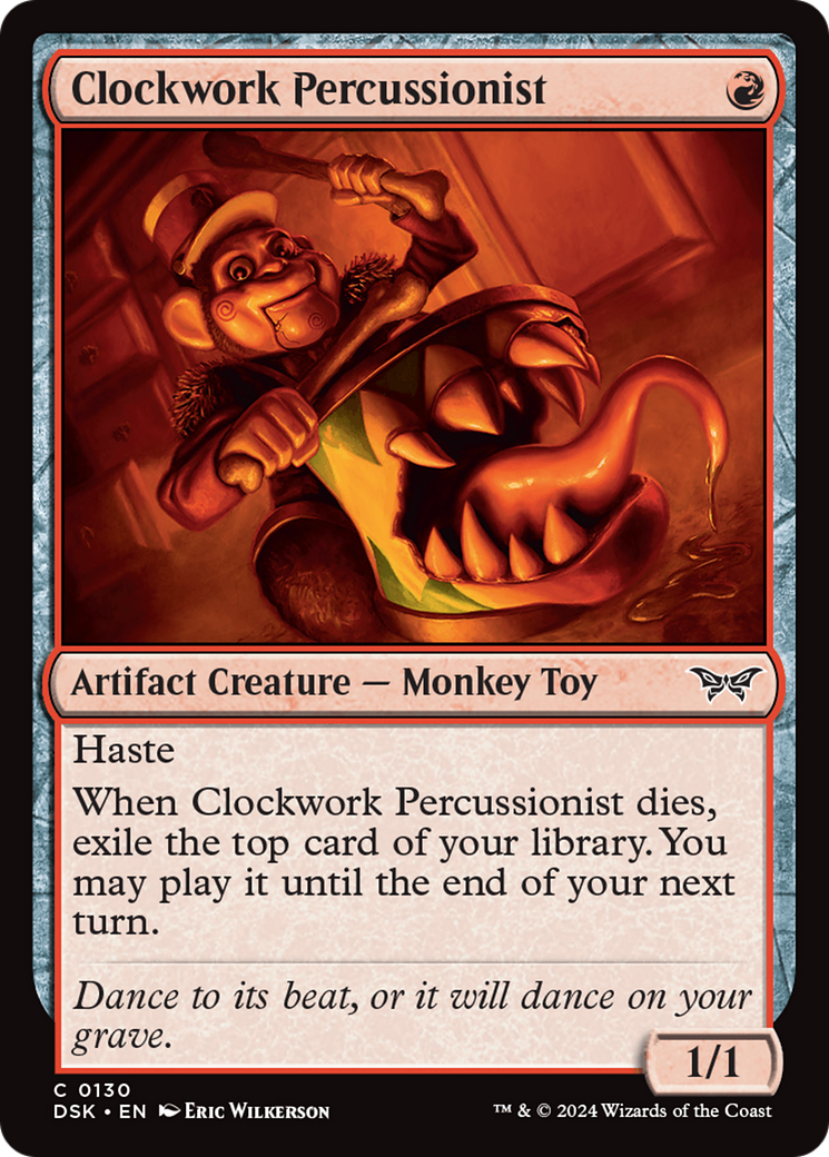 Clockwork Percussionist (0130) [Duskmourn: House of Horror] | Yard's Games Ltd