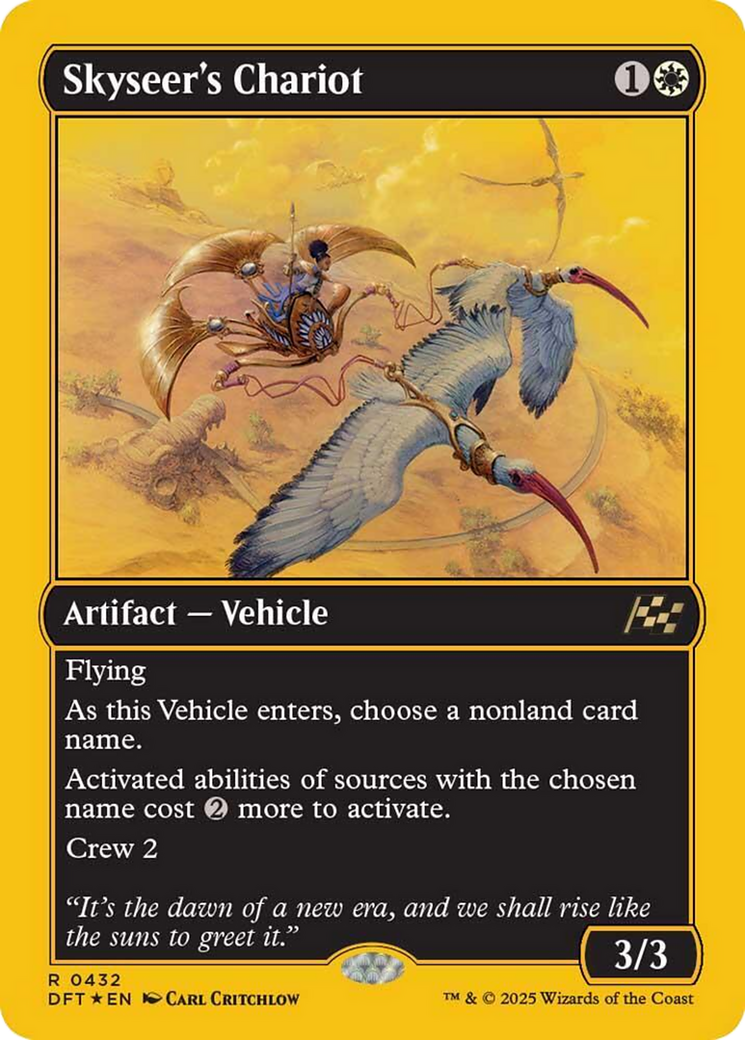 Skyseer's Chariot (First-Place Foil) [Aetherdrift] | Yard's Games Ltd