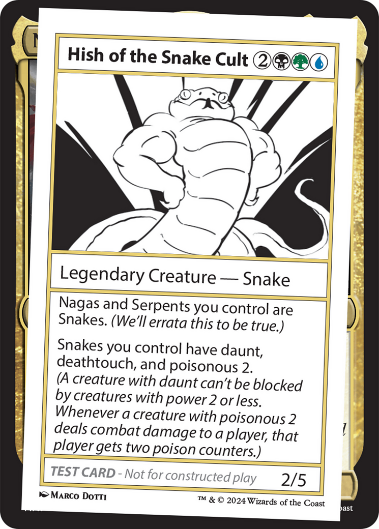 Hish of the Snake Cult [Mystery Booster 2 Playtest Cards] | Yard's Games Ltd