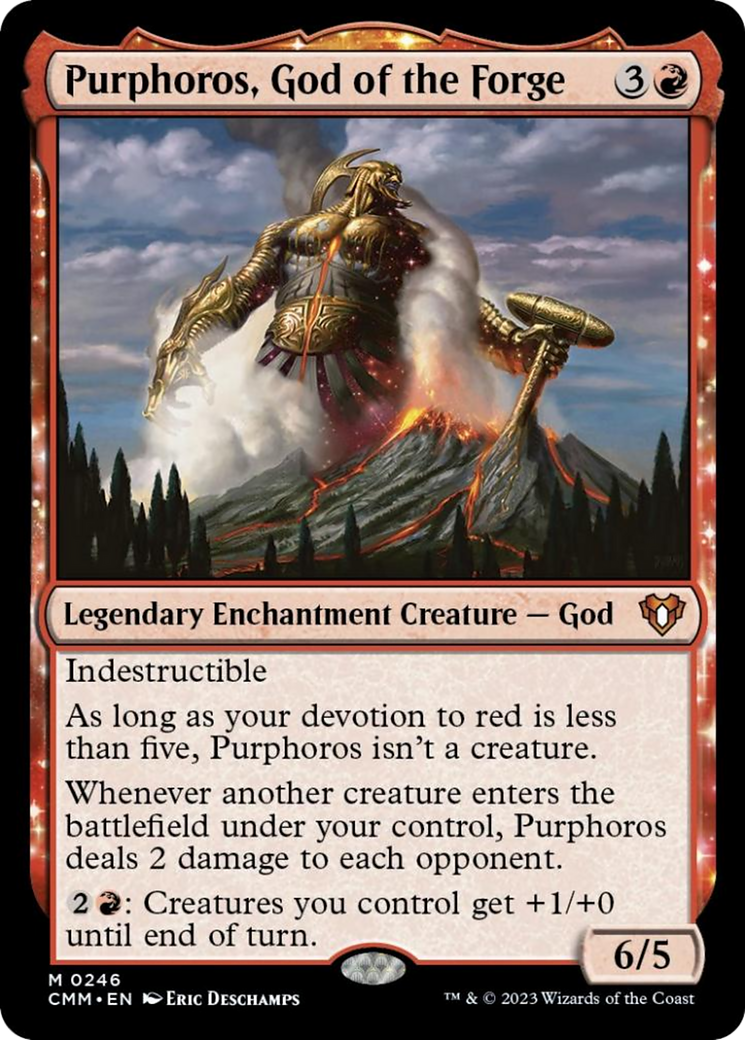 Purphoros, God of the Forge [Commander Masters] | Yard's Games Ltd