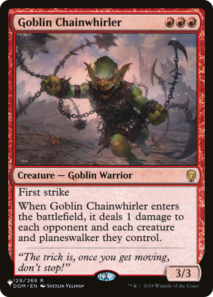 Goblin Chainwhirler [The List] | Yard's Games Ltd