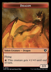 Soldier // Dragon (0020) Double-Sided Token [Commander Masters Tokens] | Yard's Games Ltd