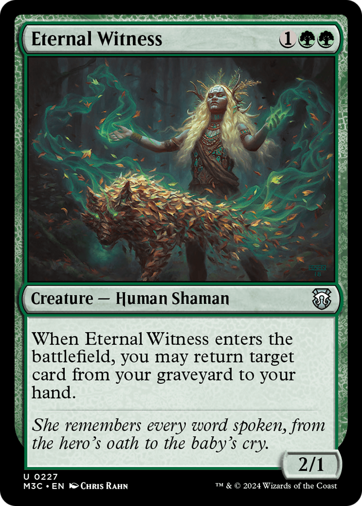 Eternal Witness (Ripple Foil) [Modern Horizons 3 Commander] | Yard's Games Ltd