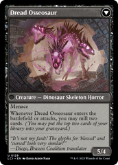 Visage of Dread // Dread Osseosaur [The Lost Caverns of Ixalan] | Yard's Games Ltd