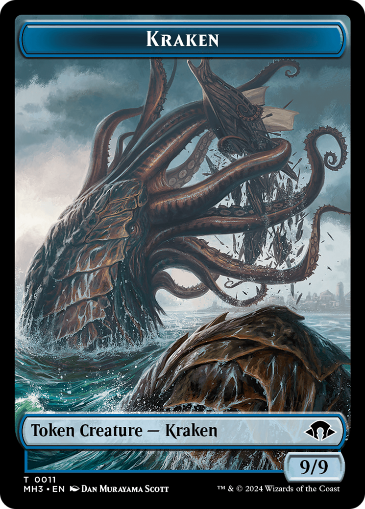 Kraken // Energy Reserve Double-Sided Token [Modern Horizons 3 Tokens] | Yard's Games Ltd