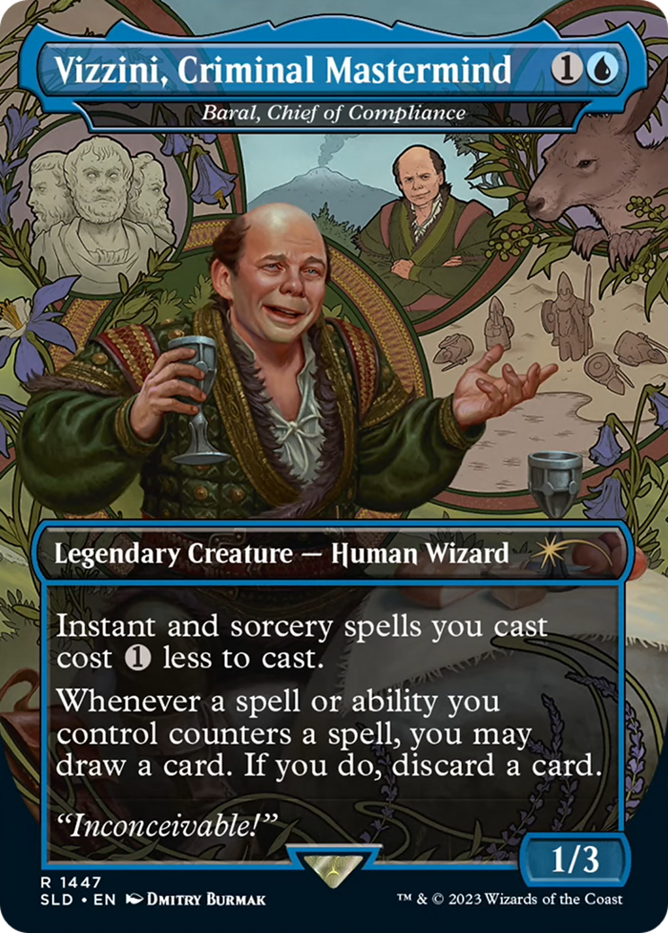 Vizzini, Criminal Mastermind - Baral, Chief of Compliance [Secret Lair Drop Series] | Yard's Games Ltd