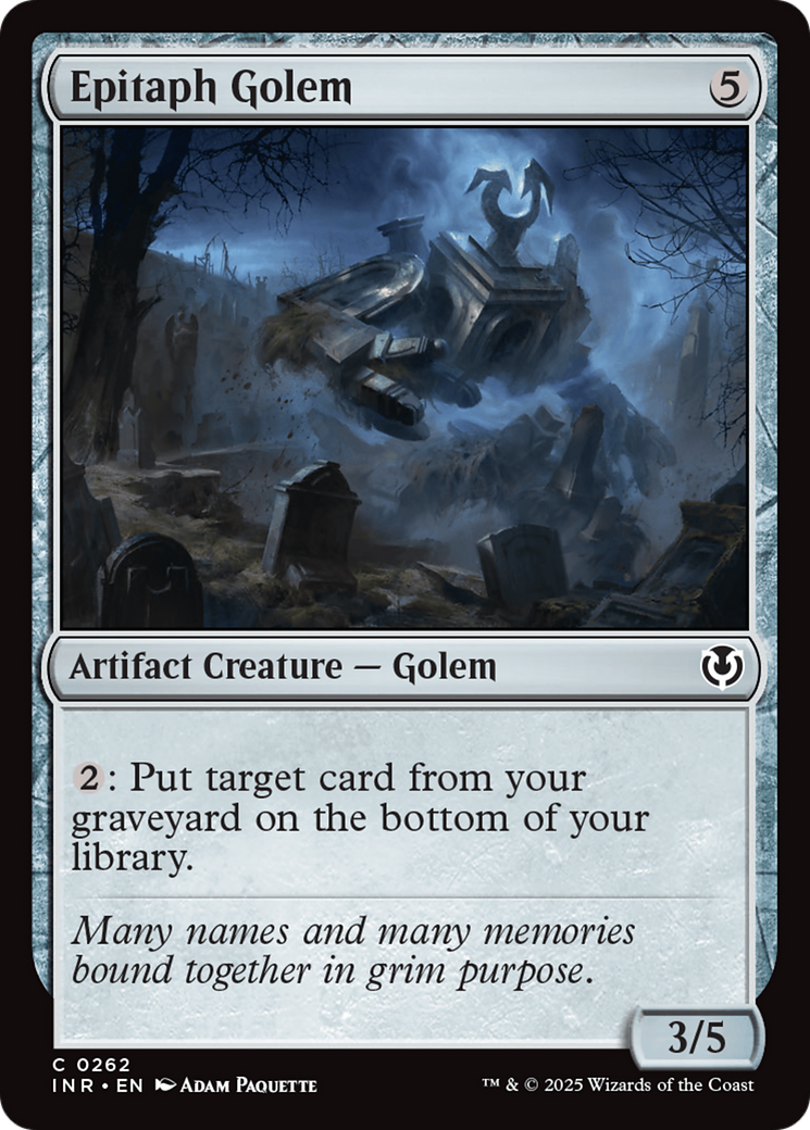 Epitaph Golem [Innistrad Remastered] | Yard's Games Ltd