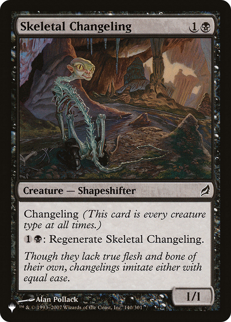 Skeletal Changeling [The List Reprints] | Yard's Games Ltd