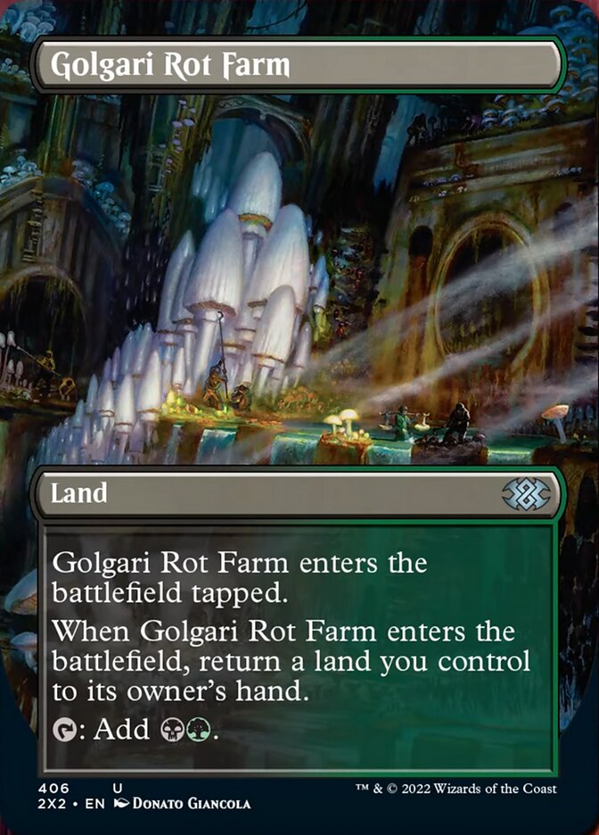 Golgari Rot Farm (Borderless Alternate Art) [Double Masters 2022] | Yard's Games Ltd