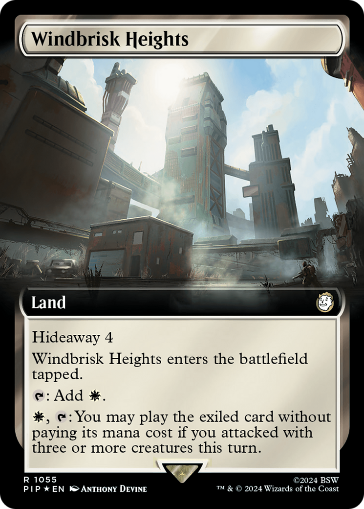 Windbrisk Heights (Extended Art) (Surge Foil) [Fallout] | Yard's Games Ltd