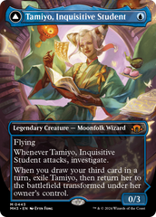 Tamiyo, Inquisitive Student // Tamiyo, Seasoned Scholar (Borderless) [Modern Horizons 3] | Yard's Games Ltd