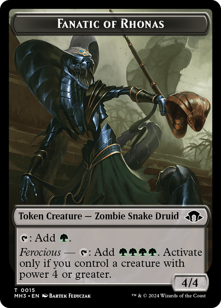 Eldrazi Spawn // Fanatic of Rhonas Double-Sided Token [Modern Horizons 3 Tokens] | Yard's Games Ltd