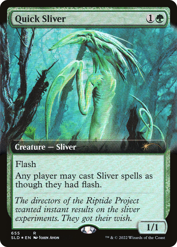 Quick Sliver (Extended Art) [Secret Lair Drop Promos] | Yard's Games Ltd