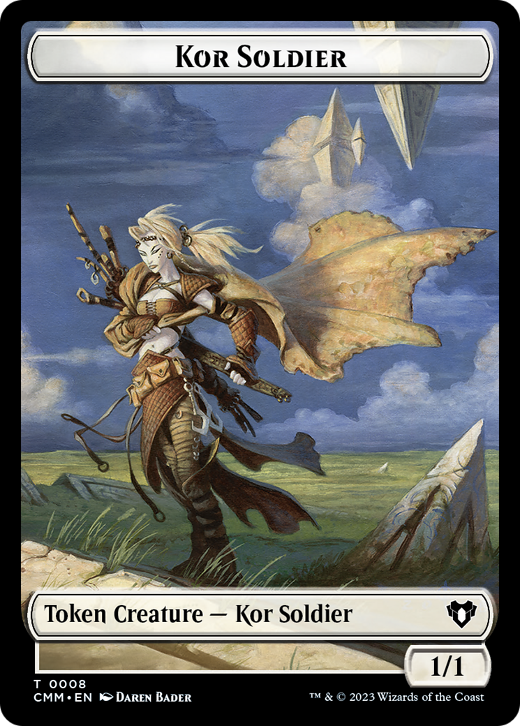 Elemental (0026) // Kor Soldier Double-Sided Token [Commander Masters Tokens] | Yard's Games Ltd