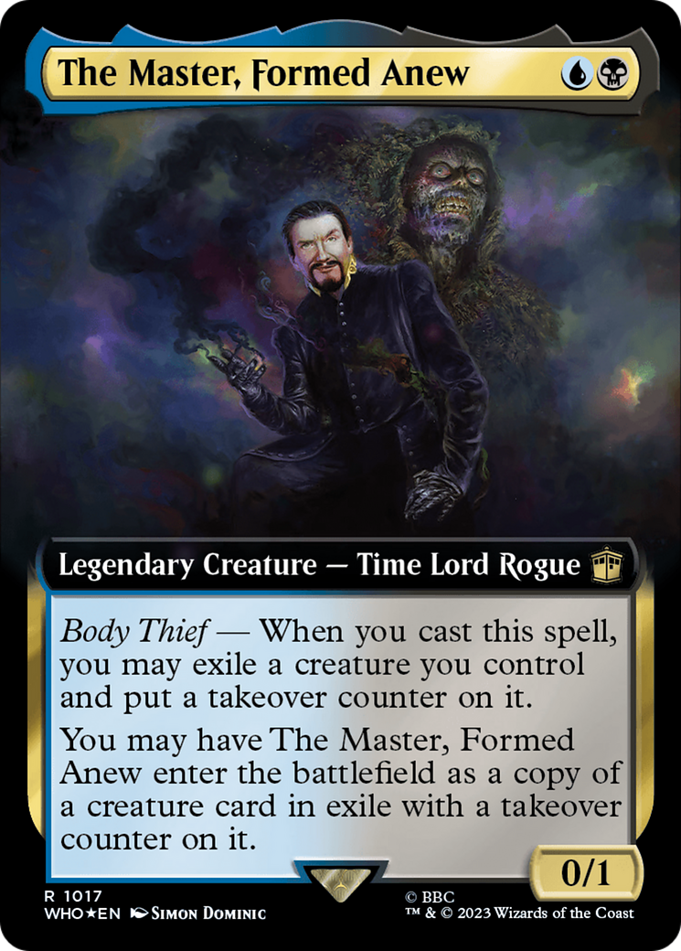 The Master, Formed Anew (Extended Art) (Surge Foil) [Doctor Who] | Yard's Games Ltd