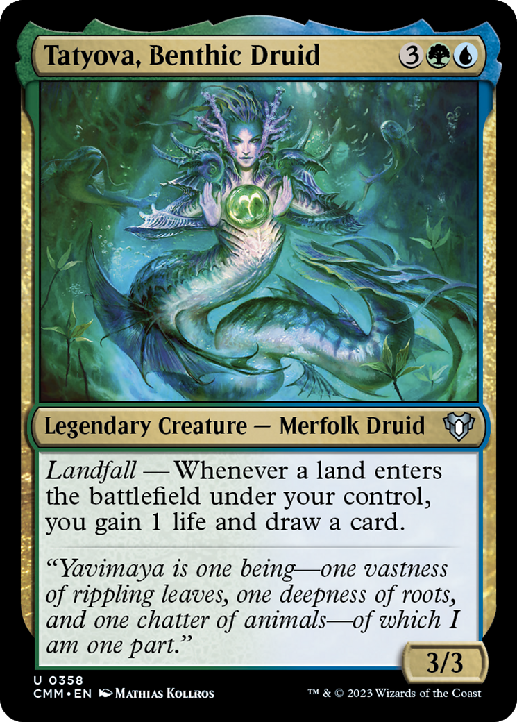 Tatyova, Benthic Druid [Commander Masters] | Yard's Games Ltd