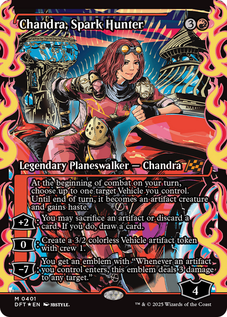 Chandra, Spark Hunter (Showcase) [Aetherdrift] | Yard's Games Ltd