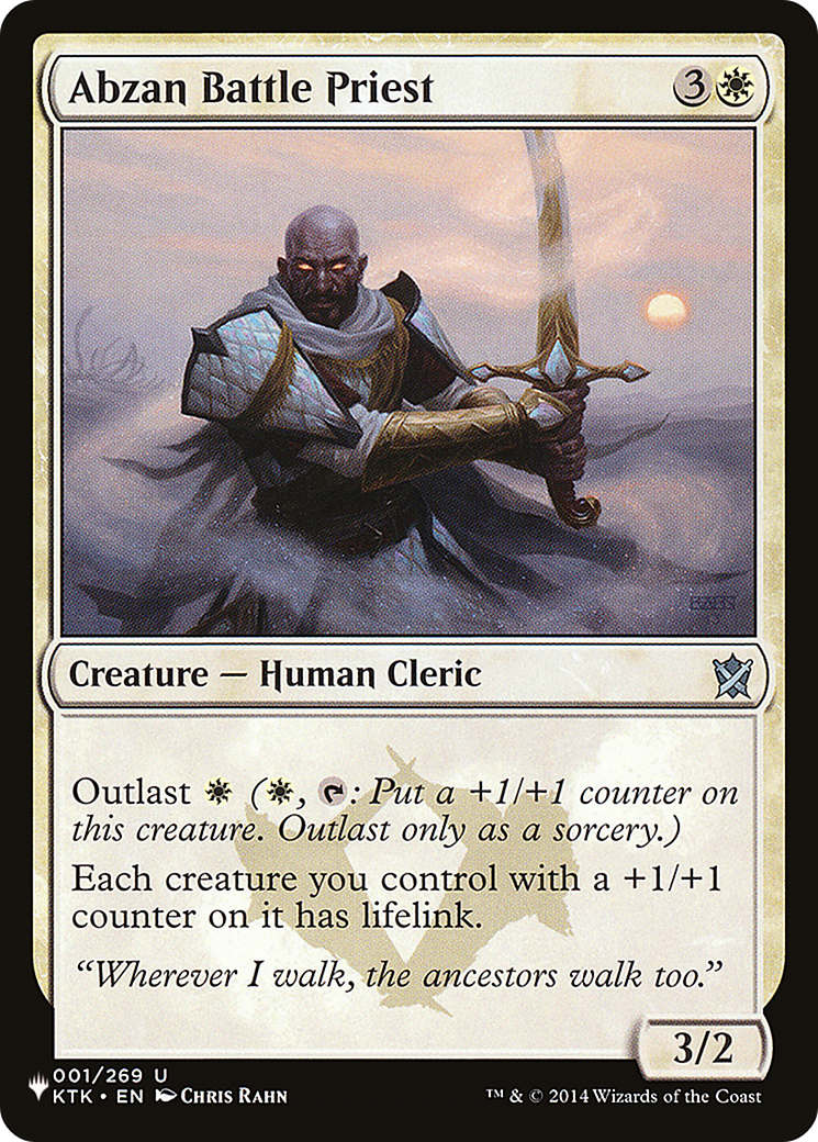 Abzan Battle Priest [The List Reprints] | Yard's Games Ltd