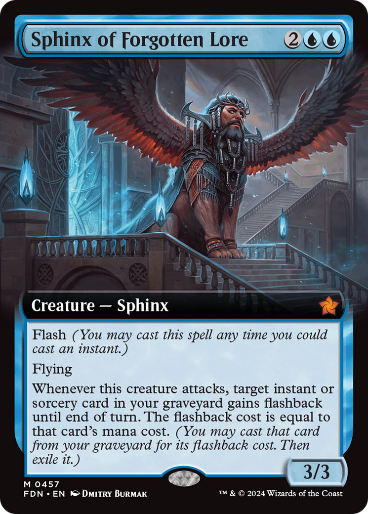 Sphinx of Forgotten Lore (Extended Art) [Foundations] | Yard's Games Ltd