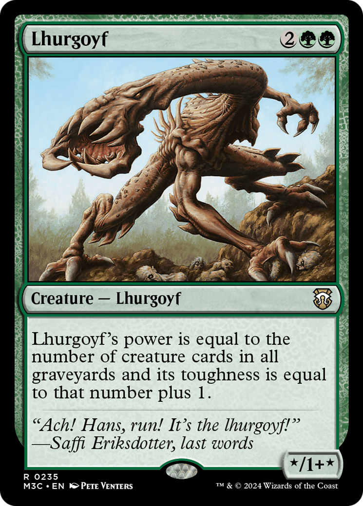 Lhurgoyf [Modern Horizons 3 Commander] | Yard's Games Ltd