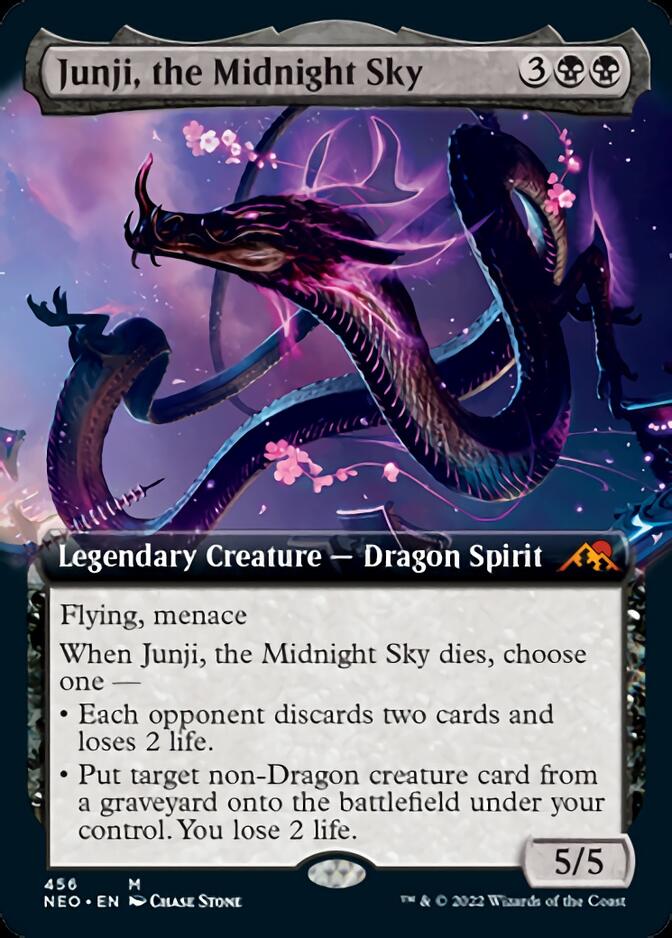 Junji, the Midnight Sky (Extended Art) [Kamigawa: Neon Dynasty] | Yard's Games Ltd