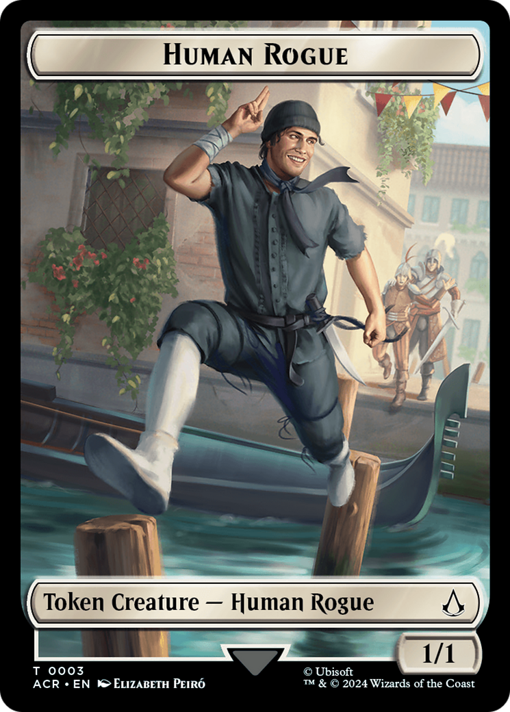 Human Rogue Token [Assassin's Creed Tokens] | Yard's Games Ltd