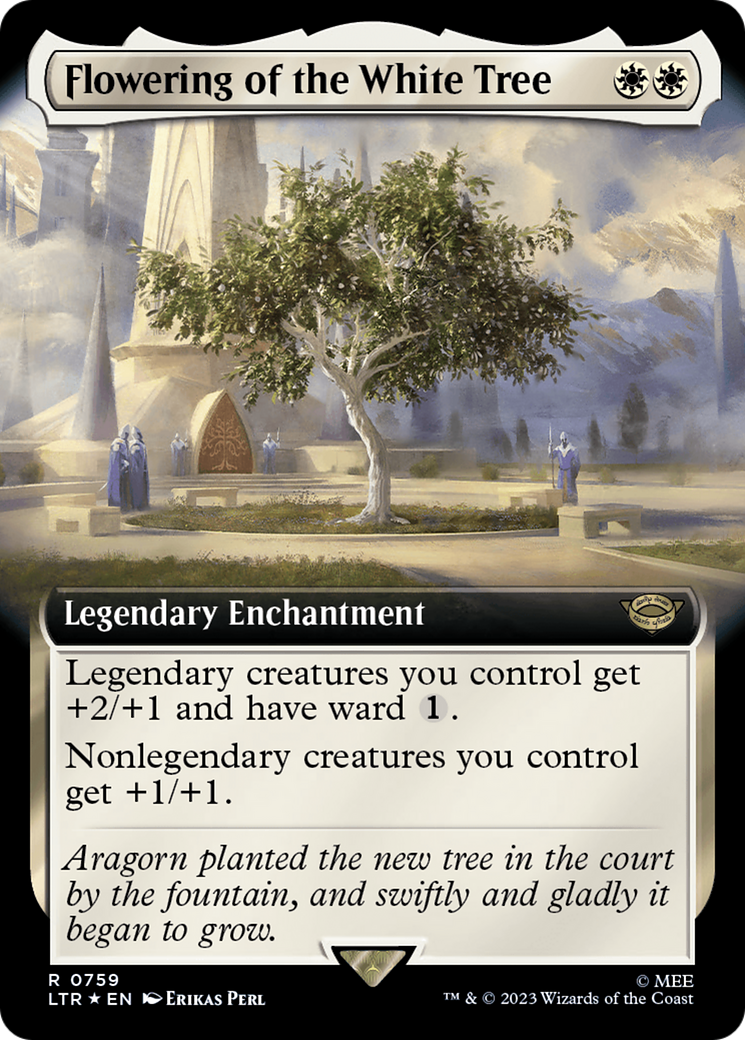 Flowering of the White Tree (Extended Art) (Surge Foil) [The Lord of the Rings: Tales of Middle-Earth] | Yard's Games Ltd