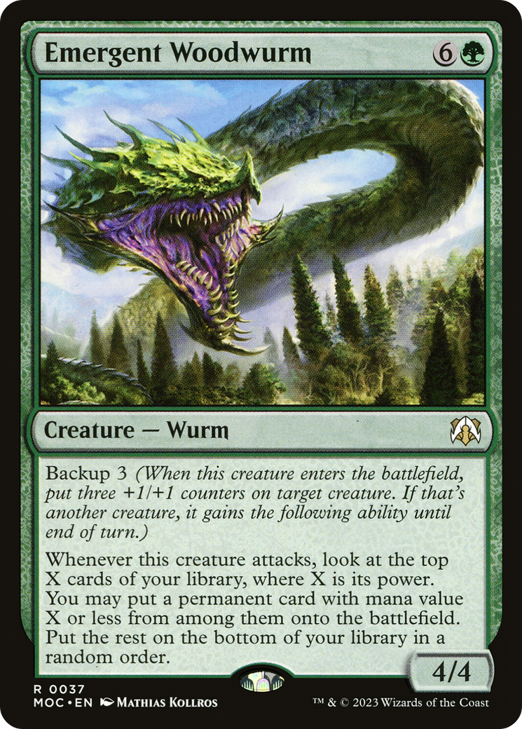 Emergent Woodwurm [March of the Machine Commander] | Yard's Games Ltd