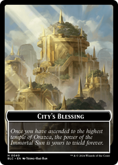 Hamster // City's Blessing Double-Sided Token [Bloomburrow Commander Tokens] | Yard's Games Ltd