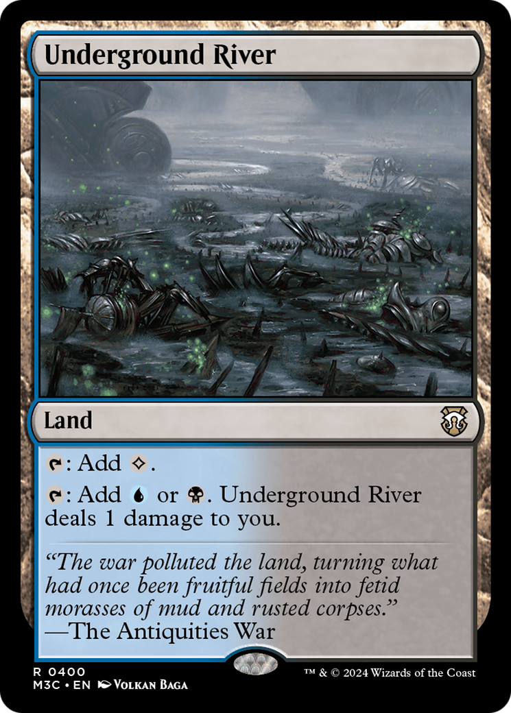 Underground River (Ripple Foil) [Modern Horizons 3 Commander] | Yard's Games Ltd