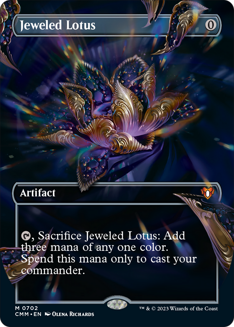 Jeweled Lotus (Borderless Frame Break) [Commander Masters] | Yard's Games Ltd