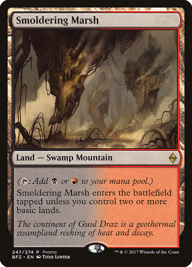 Smoldering Marsh (Promo) [Standard Showdown Promos] | Yard's Games Ltd