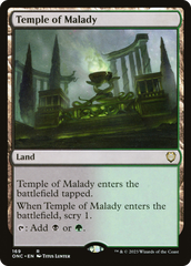 Temple of Malady [Phyrexia: All Will Be One Commander] | Yard's Games Ltd