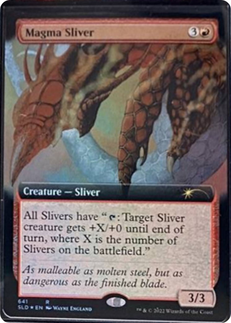 Magma Sliver (Extended Art) [Secret Lair Drop Series] | Yard's Games Ltd