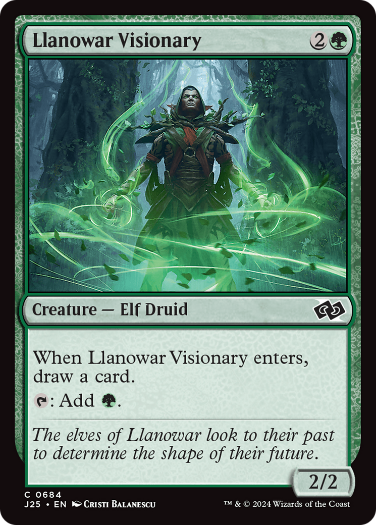 Llanowar Visionary [Foundations Jumpstart] | Yard's Games Ltd