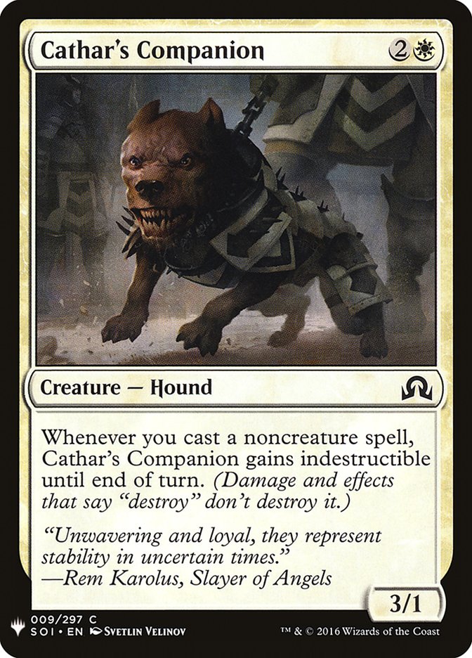 Cathar's Companion [Mystery Booster] | Yard's Games Ltd