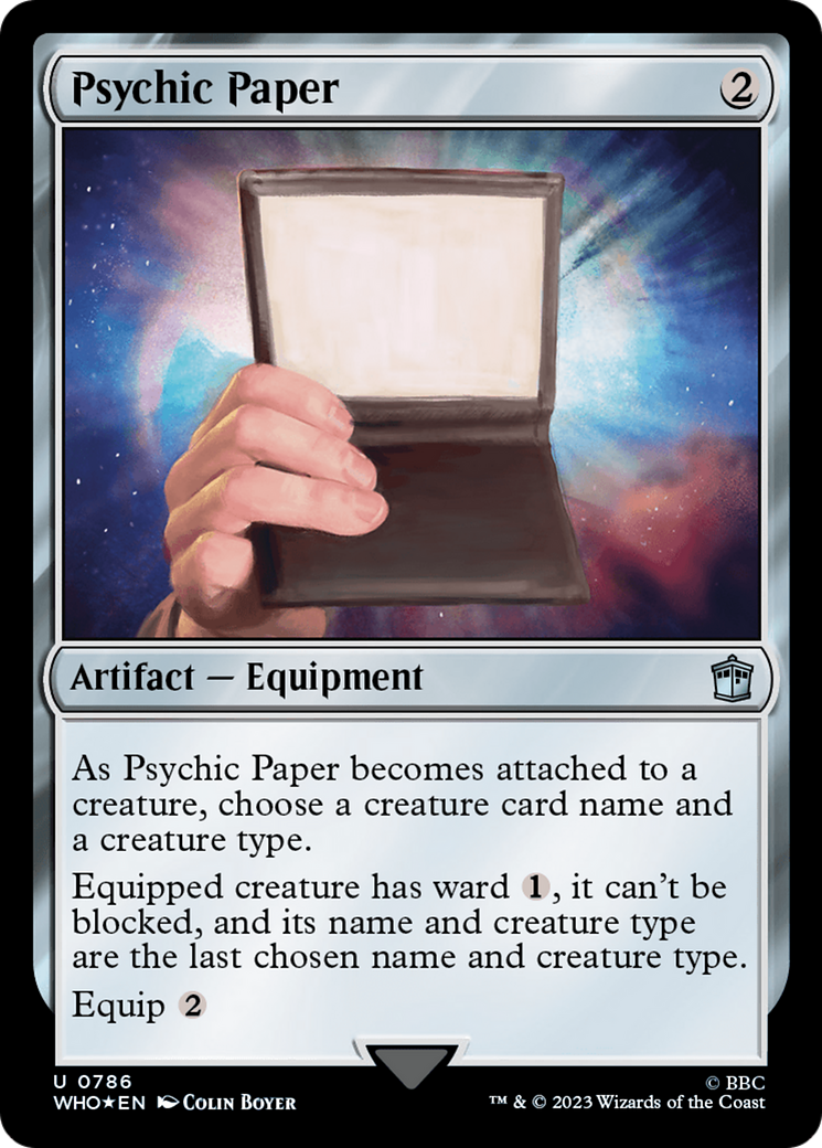 Psychic Paper (Surge Foil) [Doctor Who] | Yard's Games Ltd