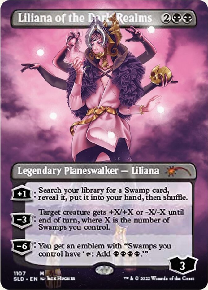 Liliana of the Dark Realms (Borderless) [Secret Lair Drop Series] | Yard's Games Ltd