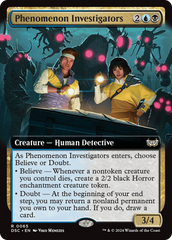 Phenomenon Investigators (Extended Art) [Duskmourn: House of Horror Commander] | Yard's Games Ltd