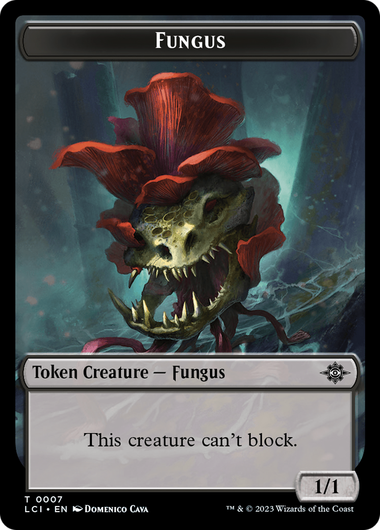 Gnome // Fungus Double-Sided Token [The Lost Caverns of Ixalan Tokens] | Yard's Games Ltd
