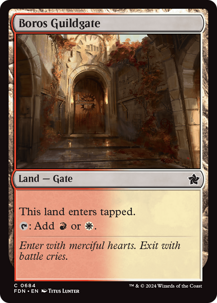 Boros Guildgate [Foundations] | Yard's Games Ltd