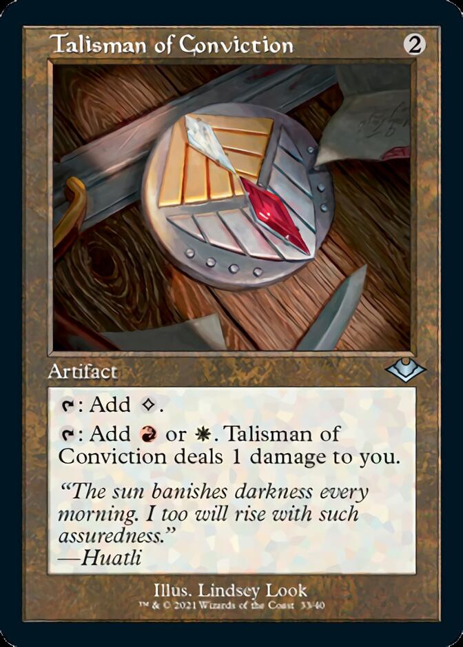 Talisman of Conviction (Retro Foil Etched) [Modern Horizons] | Yard's Games Ltd